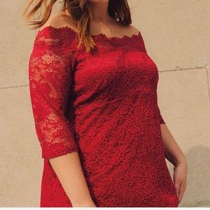 LOVE & LEGEND PENNINGTONS off shoulder scalloped Lace Blouse women’s size 0X NWT